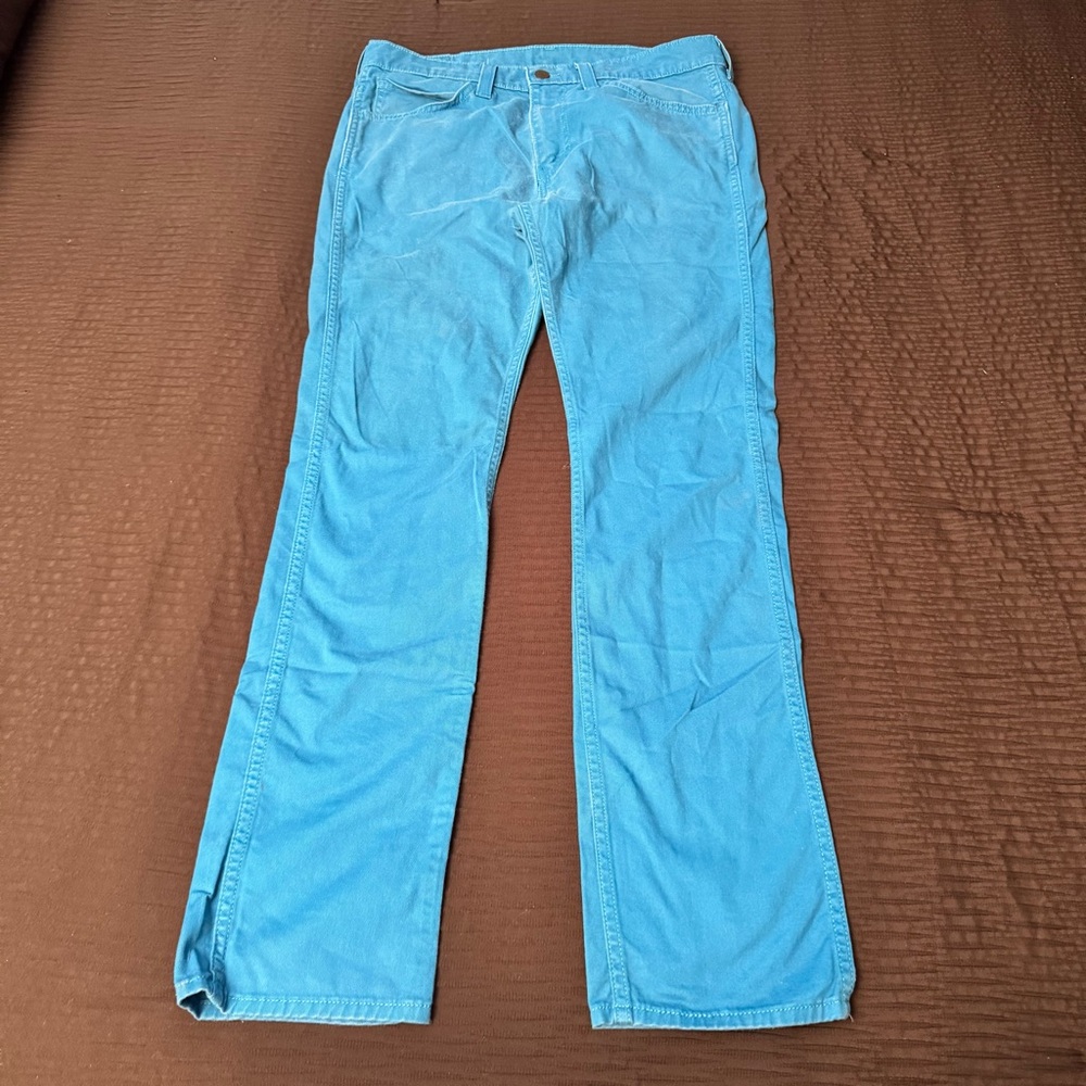Levi’s 510 Women’s Turquoise Jeans Size 34 x 32 Black Label Levis Womens